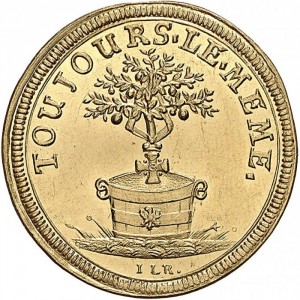 Аверс монеты Бранденбург-Байрейт, 2 дуката, 1726, Смерть Георга Вильгельма
