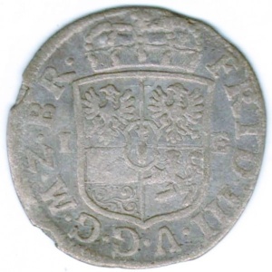 Аверс монеты Бранденбург-Пруссия, ¹⁄₁₂ талера, 1690-1700