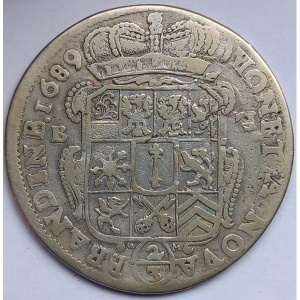 Аверс монеты Бранденбург-Пруссия, ⅔ талера, 1689-1694
