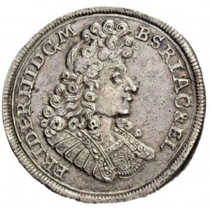 Аверс монеты Бранденбург-Пруссия, ⅔ талера, 1689-1691, Отметка монетного двора "SD" - Старгард