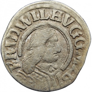 Аверс монеты Бранденбург-Пруссия, 1/24 талера, 1653-1661