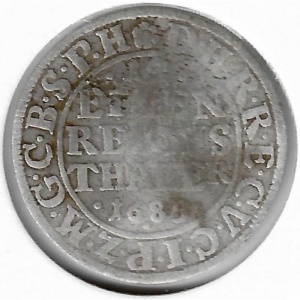 Реверс монеты Бранденбург-Пруссия, ¹⁄₁₂ талера, 1683-1689