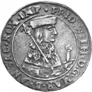 Аверс монеты Бранденбург-Пруссия, ⅛ талера, 1643-1648