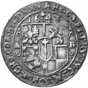 Реверс монеты Бранденбург-Пруссия, ⅛ талера, 1643-1648