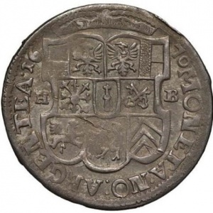 Реверс монеты Бранденбург-Пруссия, ⅓ талера, 1670-1673