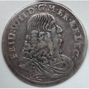Аверс монеты Бранденбург-Пруссия, ⅓ талера, 1674-1683