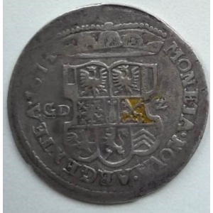 Реверс монеты Бранденбург-Пруссия, ⅓ талера, 1674-1683