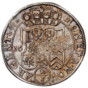 Реверс монеты Бранденбург-Пруссия, ⅔ талера, 1683-1684