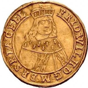 Аверс монеты Бранденбург-Пруссия, ½ дуката, 1655