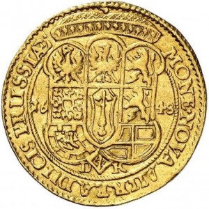 Реверс монеты Бранденбург-Пруссия, 1 дукат, 1641-1649