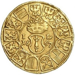 Реверс монеты Бранденбург-Пруссия, 1 дукат, 1667