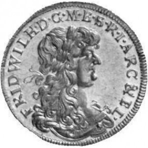 Аверс монеты Бранденбург-Пруссия, 1 дукат, 1668-1674, Орел на реверсе