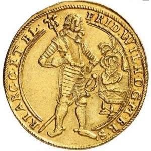Аверс монеты Бранденбург-Пруссия, 5 дукатов, 1652-1657