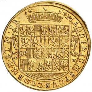 Реверс монеты Бранденбург-Пруссия, 5 дукатов, 1652-1657