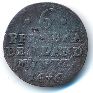 Реверс монеты Бранденбург-Пруссия, 6 пфеннигов, 1676-1687