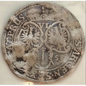 Реверс монеты Бранденбург-Пруссия, 6 грошей, 1658-1659