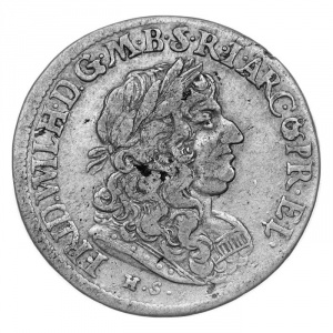 Аверс монеты Бранденбург-Пруссия, 18 грошей, 1674