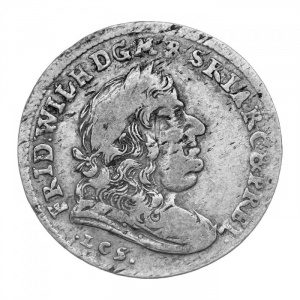Аверс монеты Бранденбург-Пруссия, 18 грошей, 1685-1686