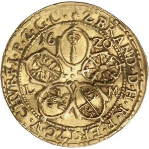 Реверс монеты Бранденбург-Пруссия, 1 дукат, 1620