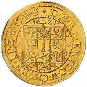 Реверс монеты Бранденбург-Пруссия, 2 гольдгульдена, 1621