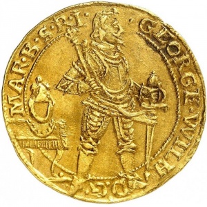 Аверс монеты Бранденбург-Пруссия, 2 дуката, 1634-1636