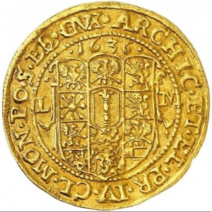 Реверс монеты Бранденбург-Пруссия, 2 дуката, 1634-1636