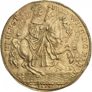Аверс монеты Бранденбург-Пруссия, 10 дукатов, 1669, Возвращение Курфюрста в Пруссию