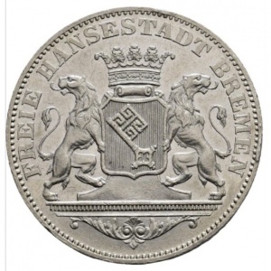 Аверс монеты Бремен, 36 гротенов, 1859-1864