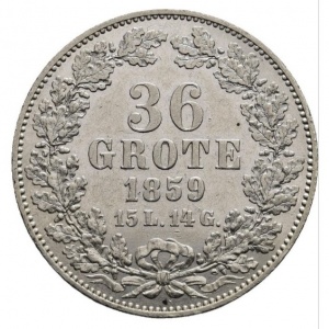 Реверс монеты Бремен, 36 гротенов, 1859-1864