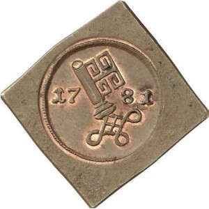 Аверс монеты Бремен, 1 шварен, 1781, Клиппа