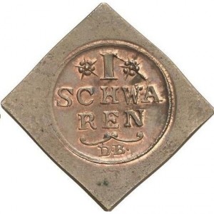 Реверс монеты Бремен, 1 шварен, 1781, Клиппа