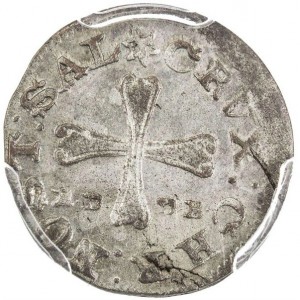 Реверс монеты Бремен, ½ гротена, 1765