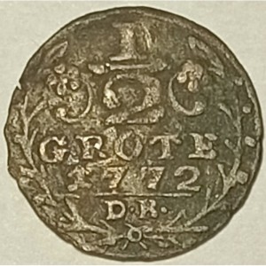 Реверс монеты Бремен, ½ гротена, 1771-1772