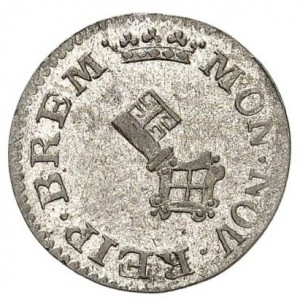 Аверс монеты Бремен, ½ гротена, 1781
