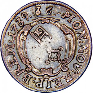 Аверс монеты Бремен, 2 гротена, 1738-1739