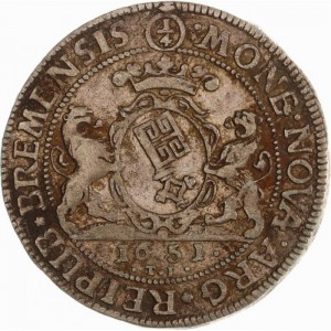 Аверс монеты Бремен, ¼ талера, 1651