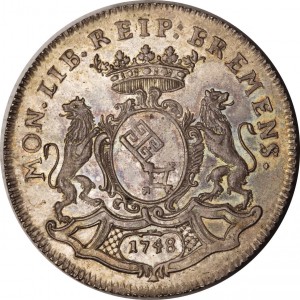 Аверс монеты Бремен, ½ талера, 1747-1748
