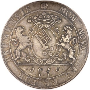 Аверс монеты Бремен, 1 талер, 1650-1657