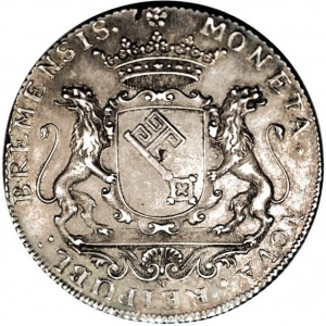 Аверс монеты Бремен, 1 талер, 1743