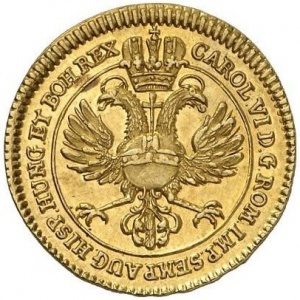 Реверс монеты Бремен, 1 дукат, 1723
