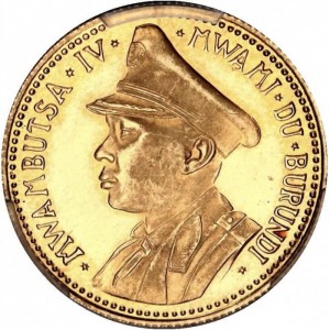 Аверс монеты Бурунди, 10 франков, 1962, Независимость Бурунди