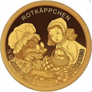 Реверс монеты Бурунди, 50 франков, 2019, Красная Шапочка