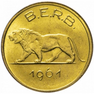 Аверс монеты Бурунди, 1 франк, 1960-1964