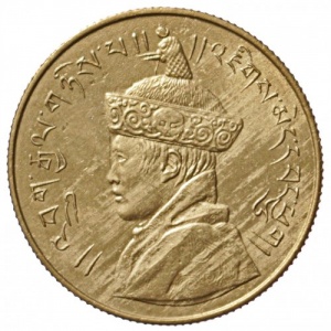 Аверс монеты Бутан, ½ рупии, 1950