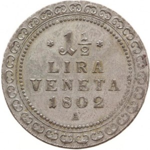 Реверс монеты Венеция, 1½ лиры, 1802