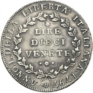Реверс монеты Венеция, 10 лир, 1797
