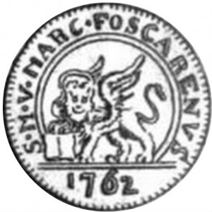 Аверс монеты Венеция, 5 сольдо, 1762-1763
