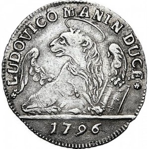 Реверс монеты Венеция, ⅛ талера, 1790-1796