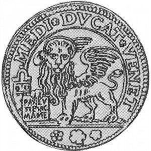 Реверс монеты Венеция, ½ дуката, 1789