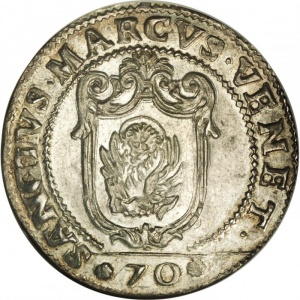 Реверс монеты Венеция, ½ скудо, 1762